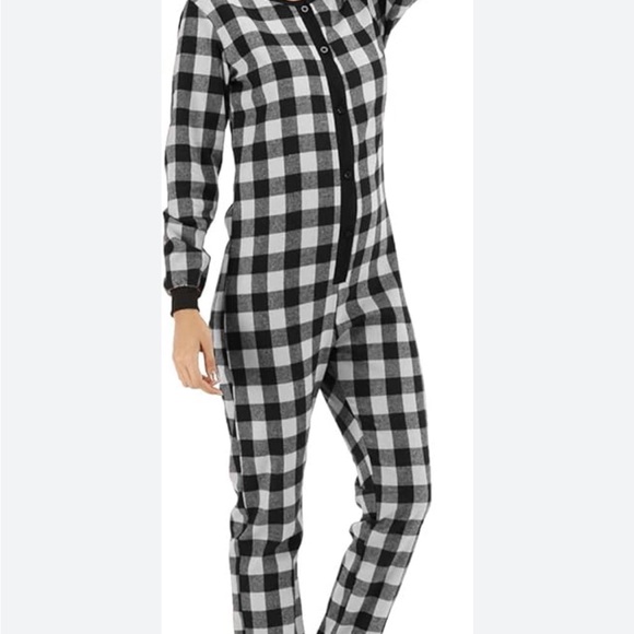 Followme new onesie buffalo print medium women’s pajamas thermal - Picture 3 of 5